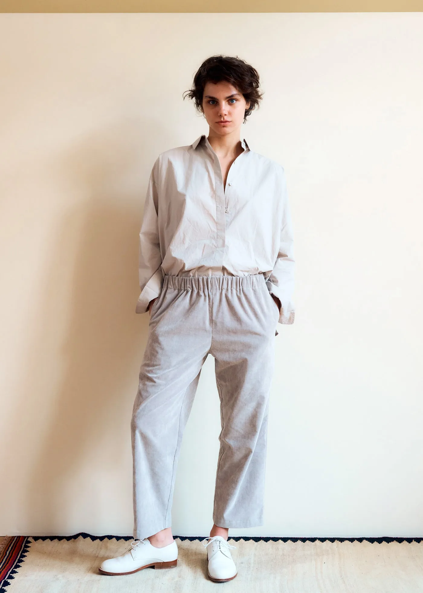 CHICHESTER WOMEN'S COTTON MIX TROUSERS - STONE GREY sold by Caramel product image thumbnail 3