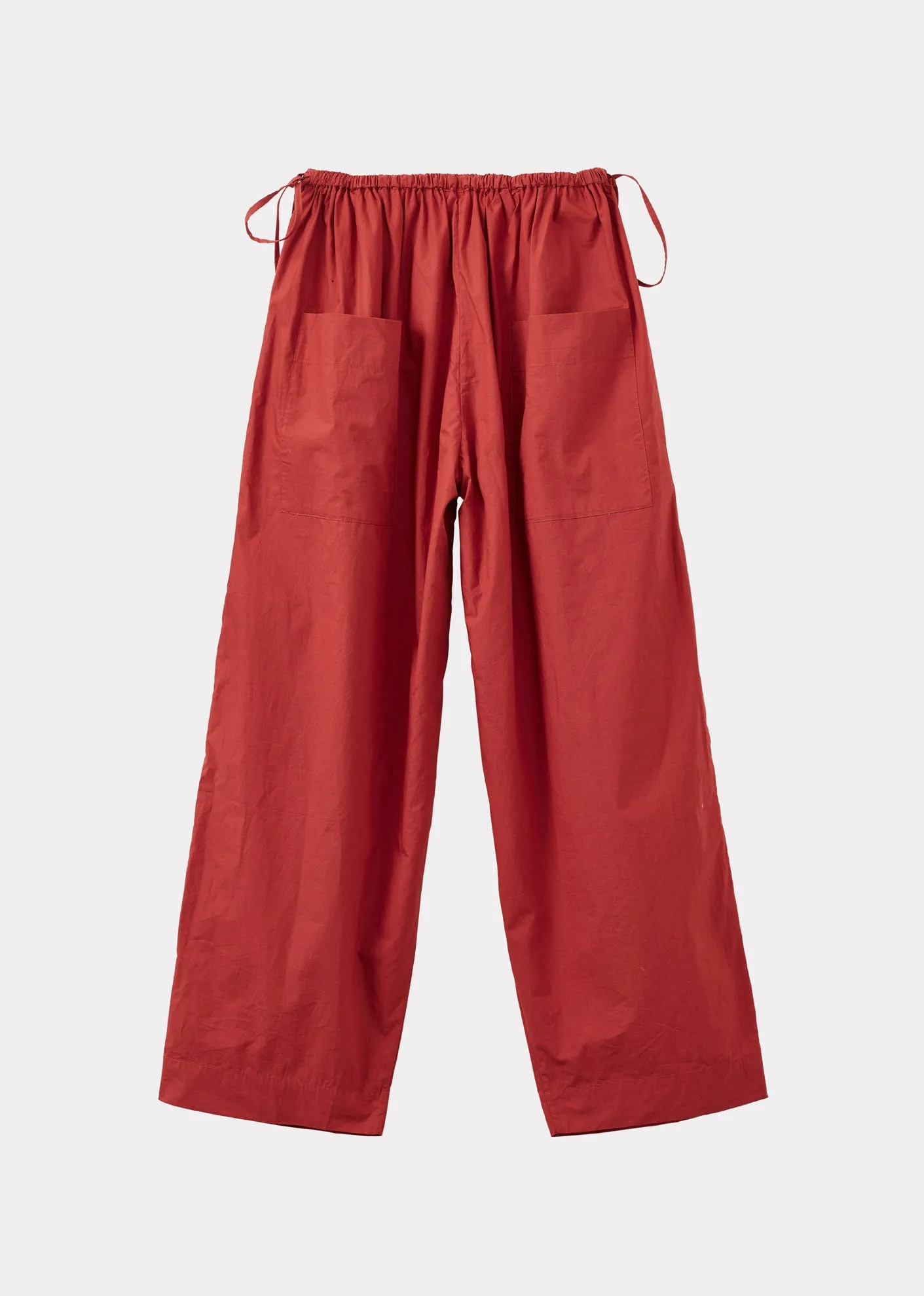 WOMEN'S TIE-DETAIL TROUSERS - RUST sold by Caramel product image thumbnail 4