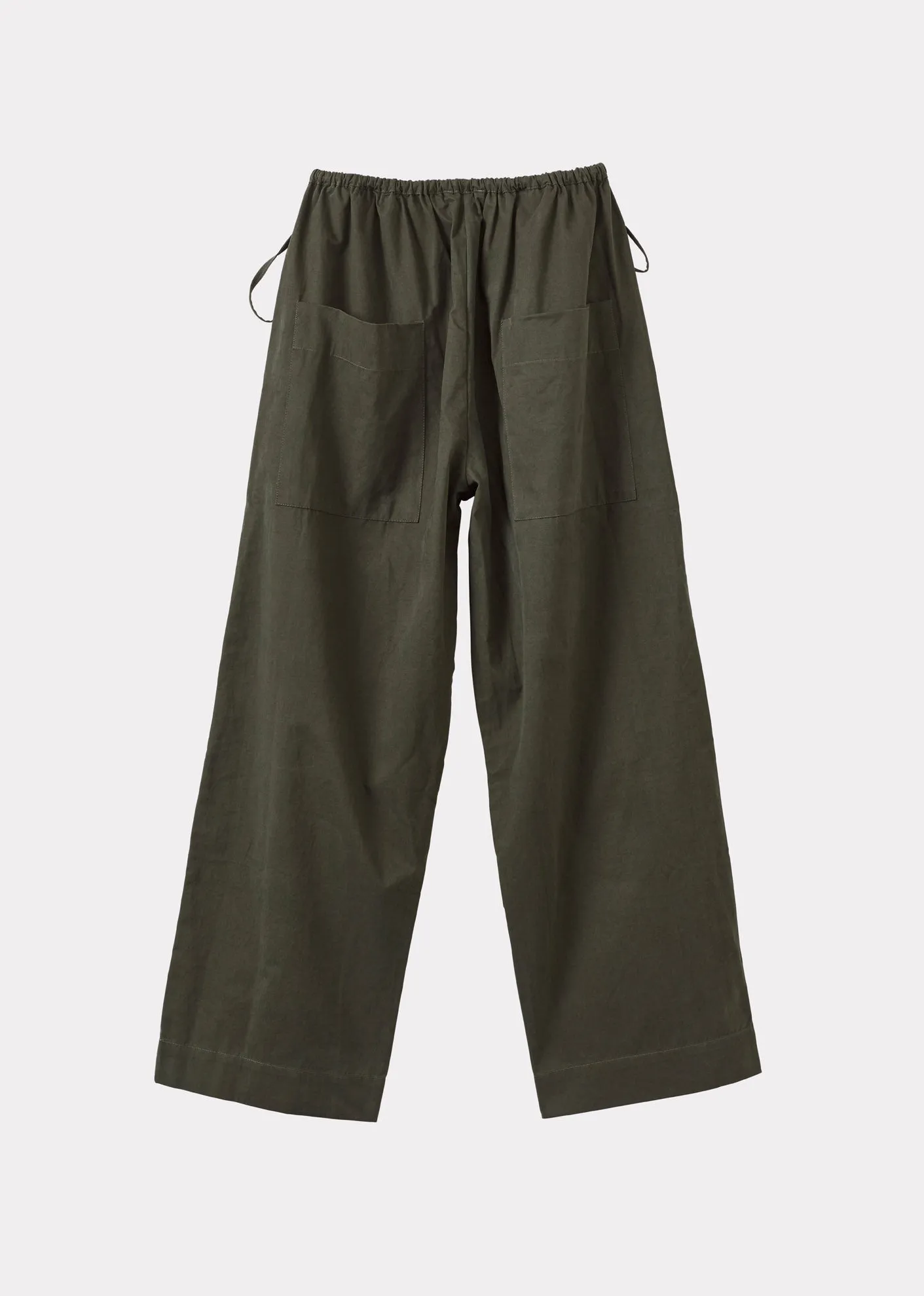 WOMEN'S TIE-DETAIL TROUSERS - KHAKI sold by Caramel product image thumbnail 4