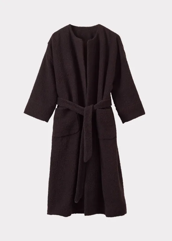 WOMEN'S WOOL BLANKET COAT - CHOCOLATE sold by Caramel