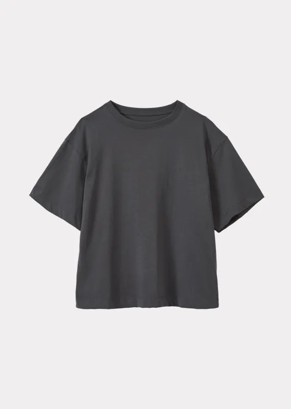 WOMAN SHORT SLEEVE T-SHIRT - CHARCOAL sold by Caramel