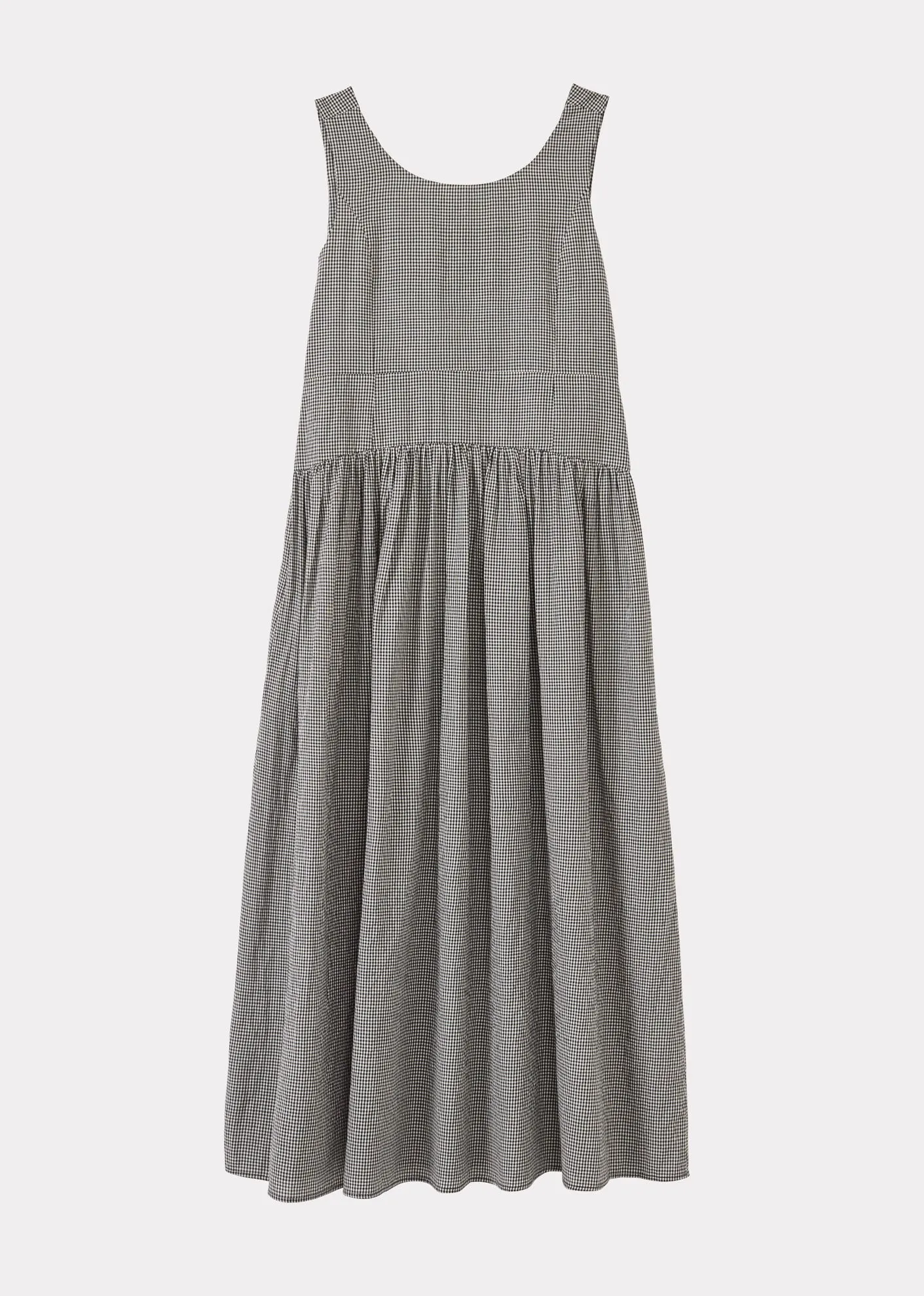 PANELLED DRESS - BLACK/WHITE CHECK sold by Caramel product image thumbnail 4