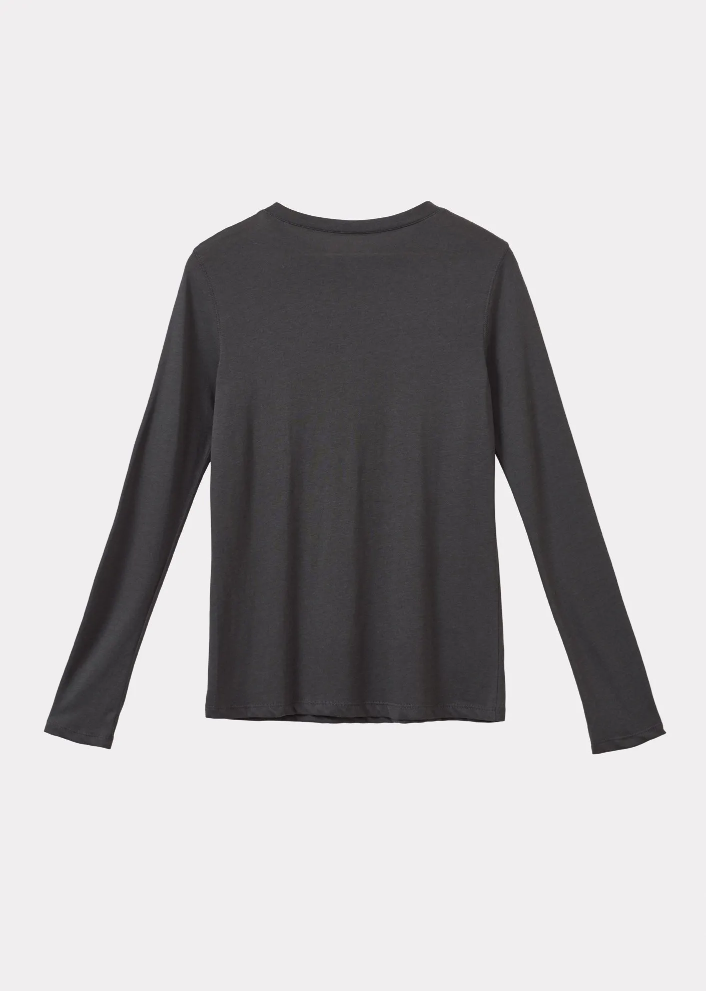 WOMEN'S LONG SLEEVE T-SHIRT - CHARCOAL sold by Caramel product image thumbnail 4