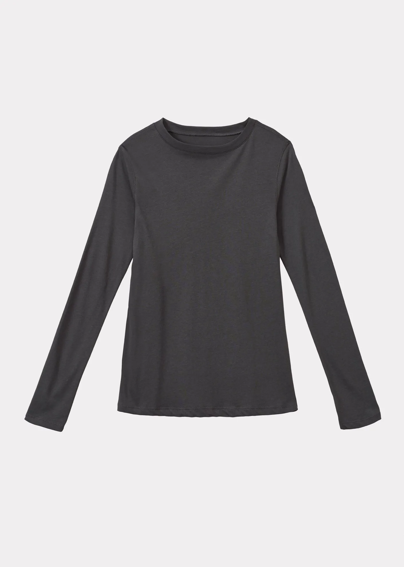 WOMEN'S LONG SLEEVE T-SHIRT - CHARCOAL sold by Caramel