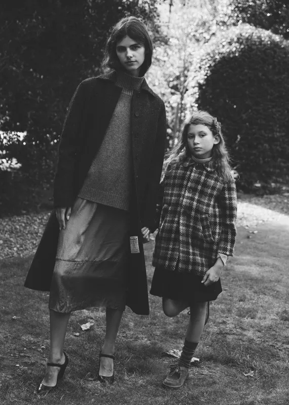 WOMAN CAMBRIDGE COAT - DARK GREY HARRIS TWEED sold by Caramel