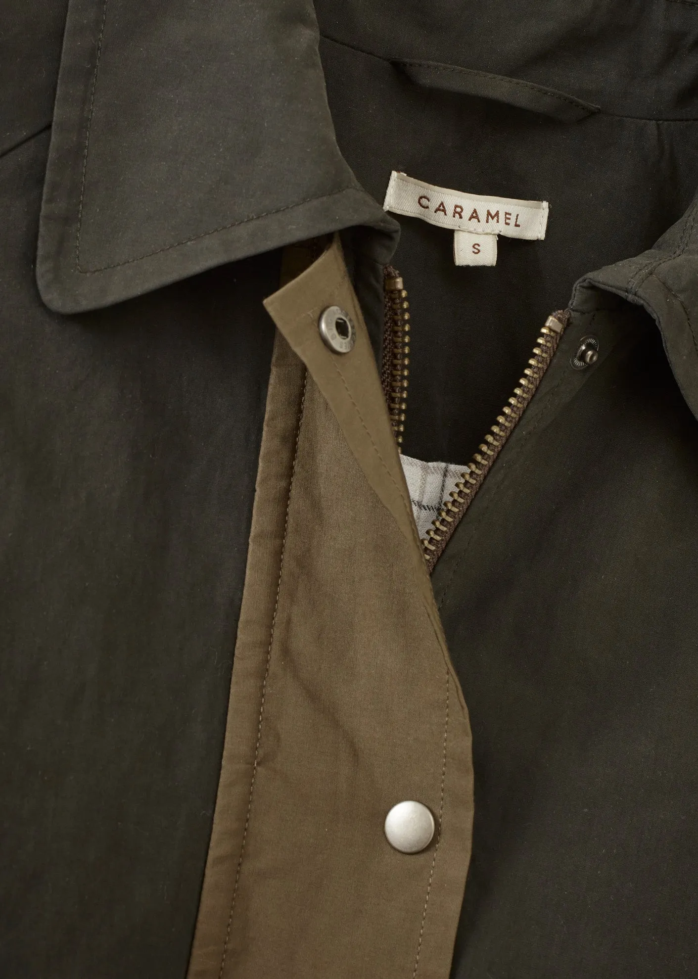 WOMAN OVERSIZED MAC - DARK PINE GREEN sold by Caramel product image thumbnail 4