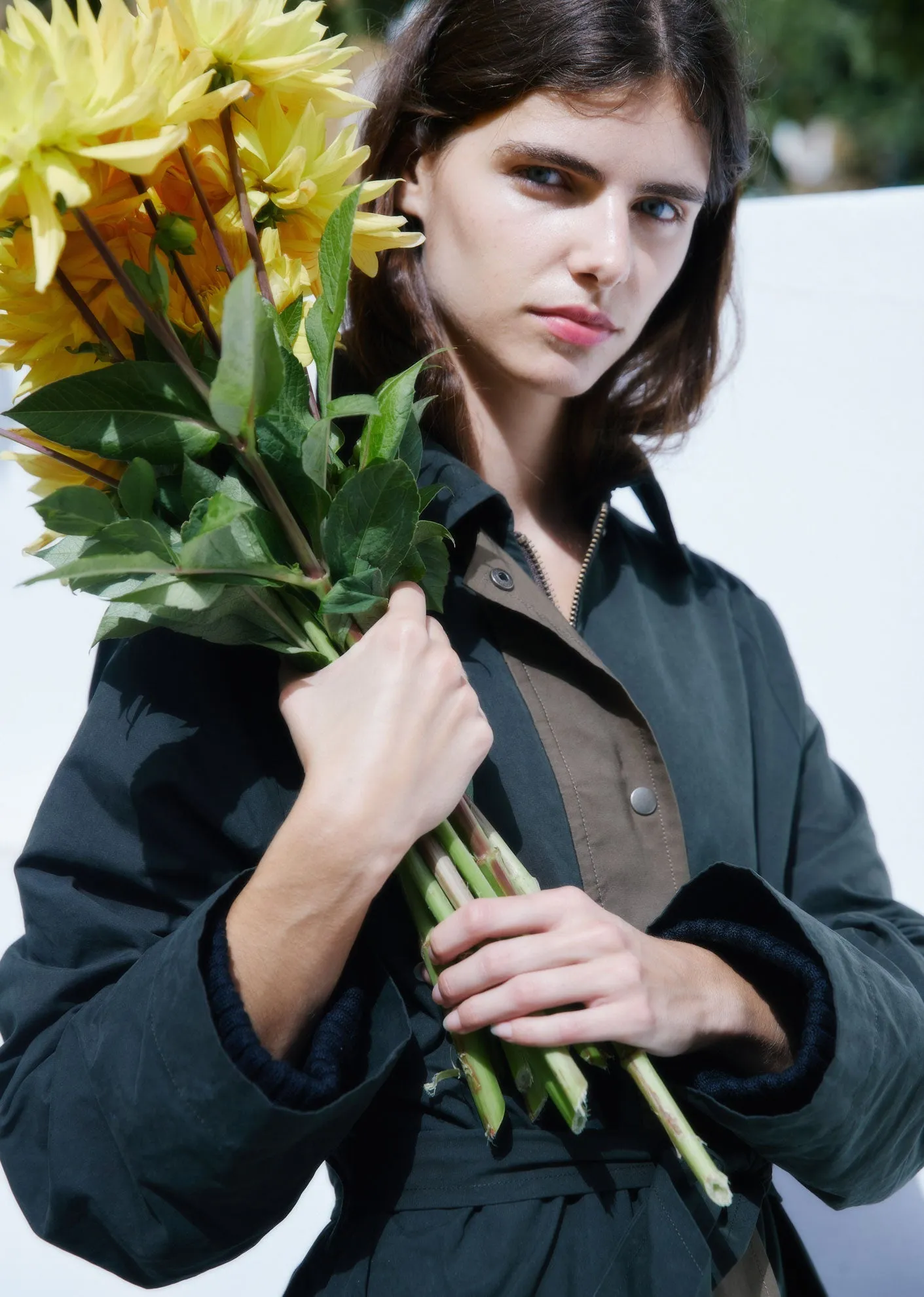 WOMAN OVERSIZED MAC - DARK PINE GREEN sold by Caramel product image thumbnail 3