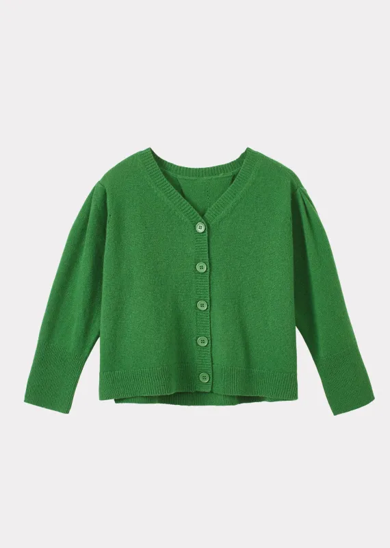 WOMAN CARDIGAN - FOREST GREEN sold by Caramel