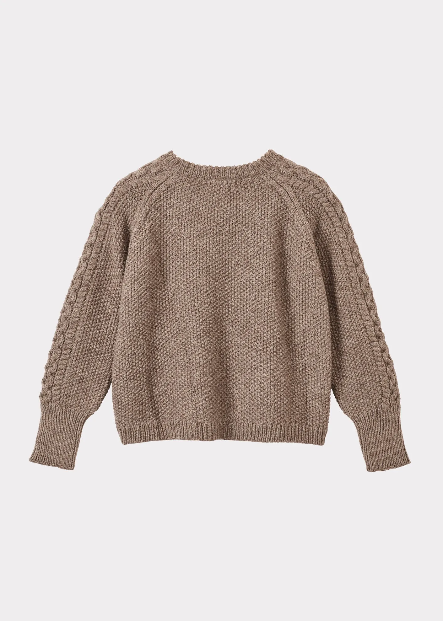 WOMAN ARAN JUMPER - CHARCOAL sold by Caramel product image thumbnail 5
