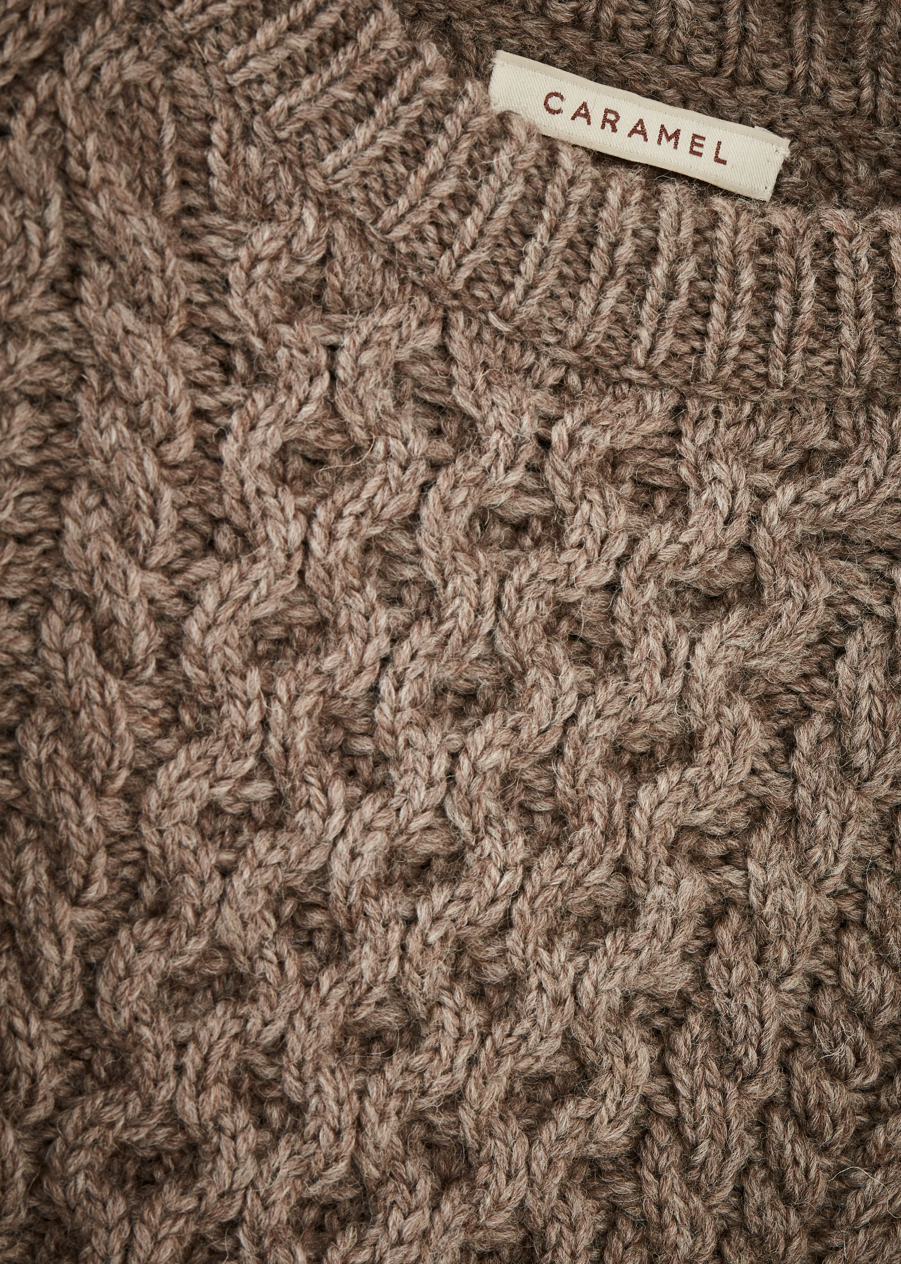WOMAN ARAN JUMPER - CHARCOAL sold by Caramel product image thumbnail 4