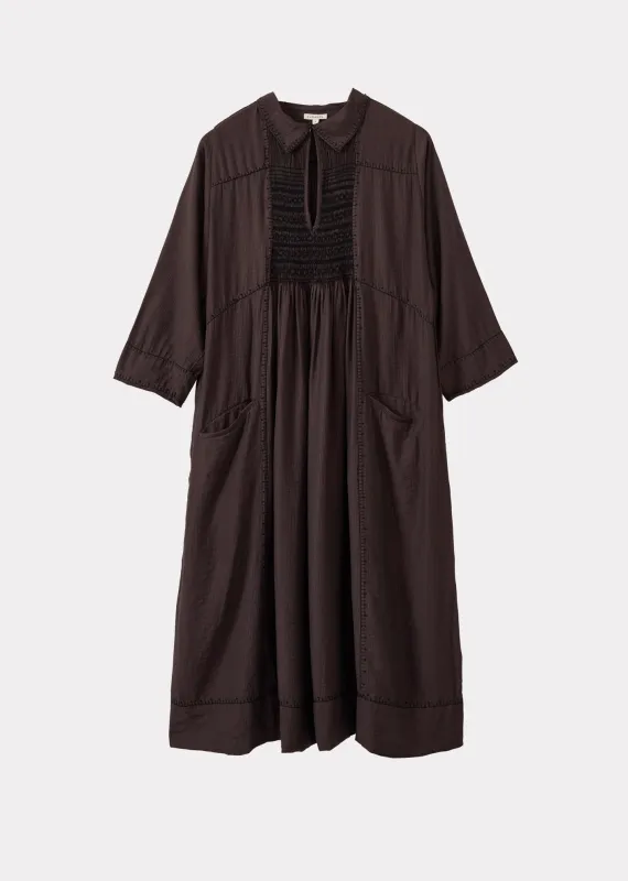 MARS WOMEN'S DRESS - CHOCOLATE STRIPE made by Caramel
