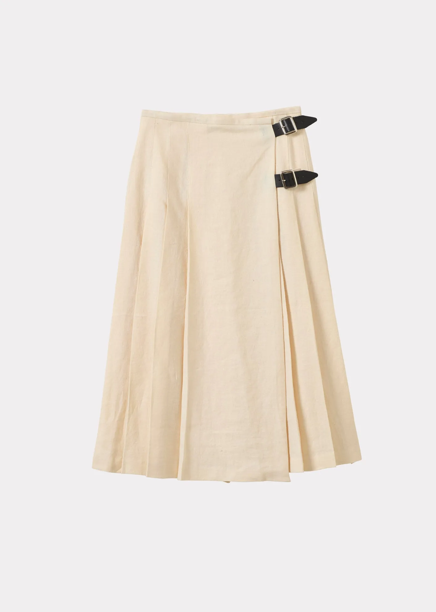 WOMEN'S LINEN KILT - OYSTER sold by Caramel