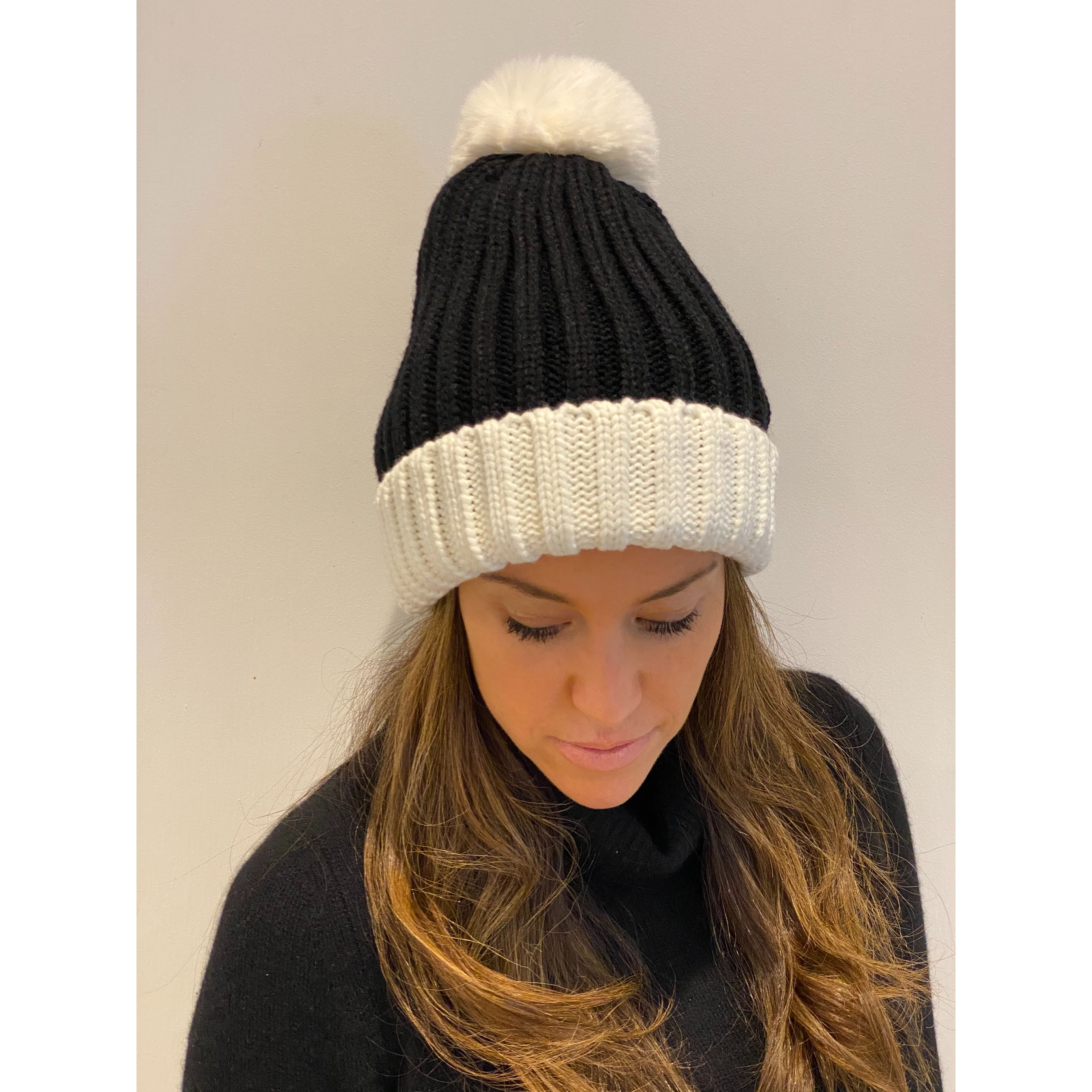 Cream Pom Pom Hat sold by Carbon