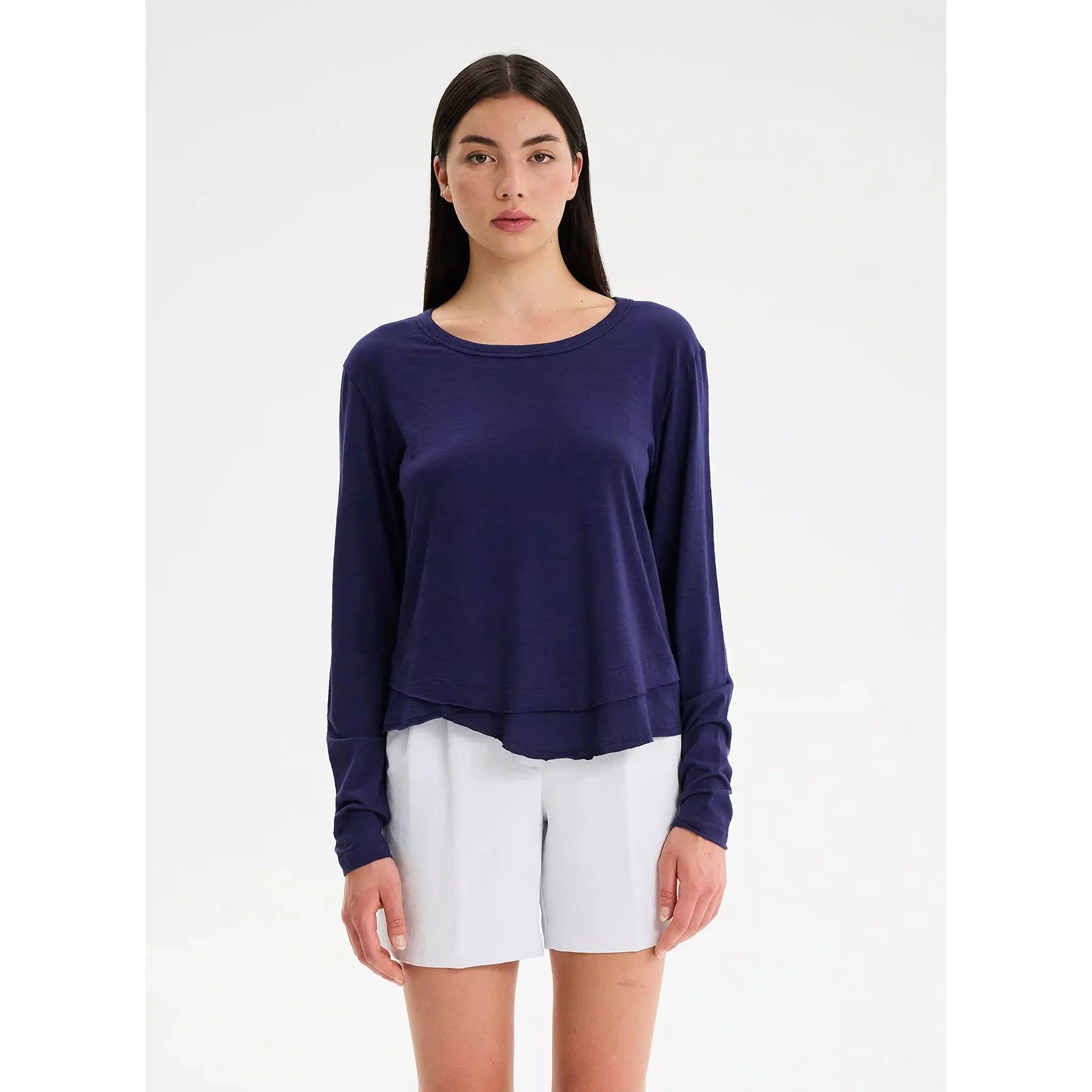 AVA LONG SLEEVE - Mock Layer L/S T-Shirt sold by Carbon