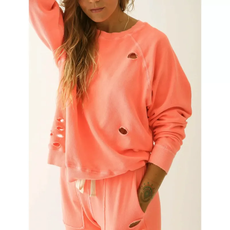 SLOAN DISTRESSED SWEATSHIRT made by Carbon