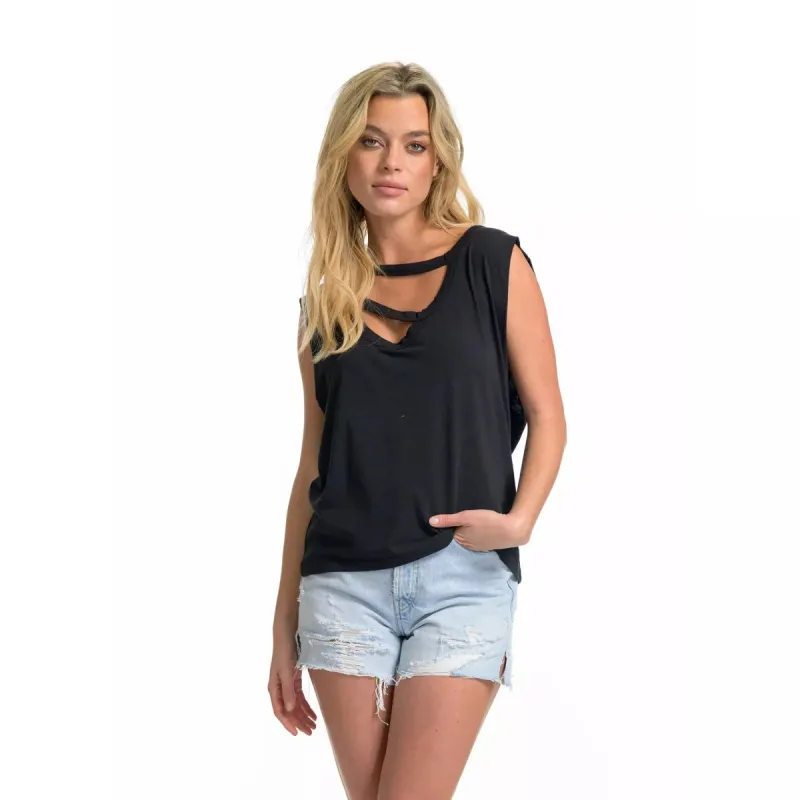 CINDY SHERRED COLLAR TANK sold by Carbon