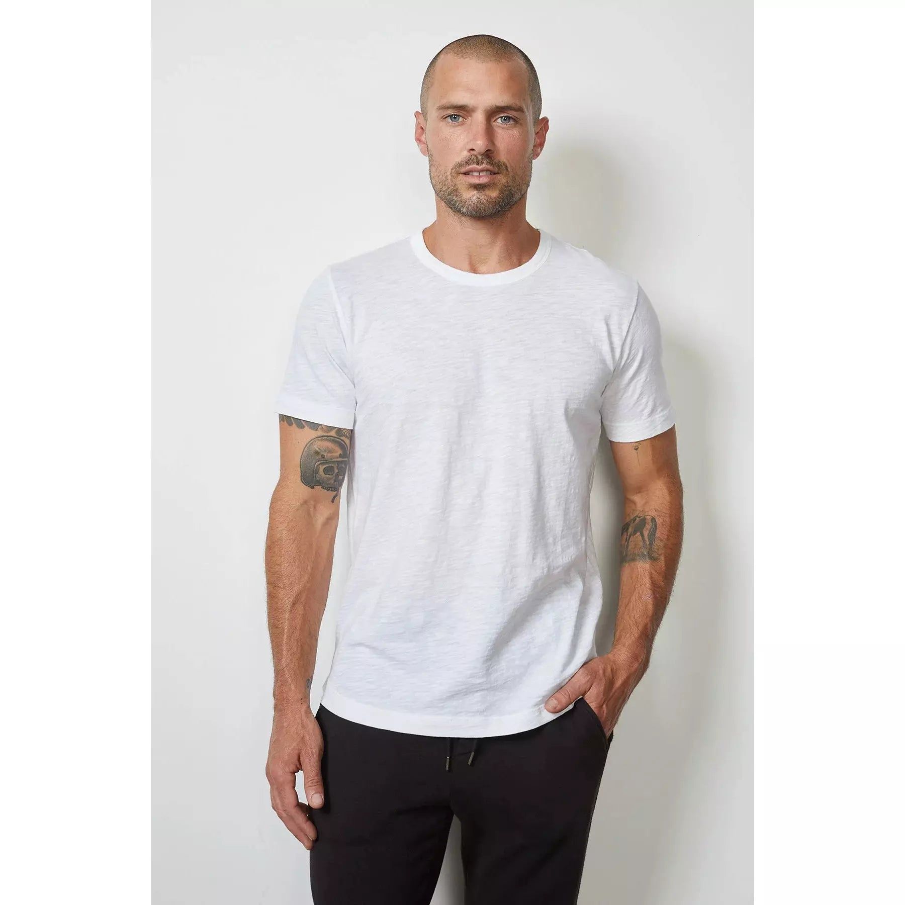 AMARO CREW NECK SLUB TEE sold by Carbon