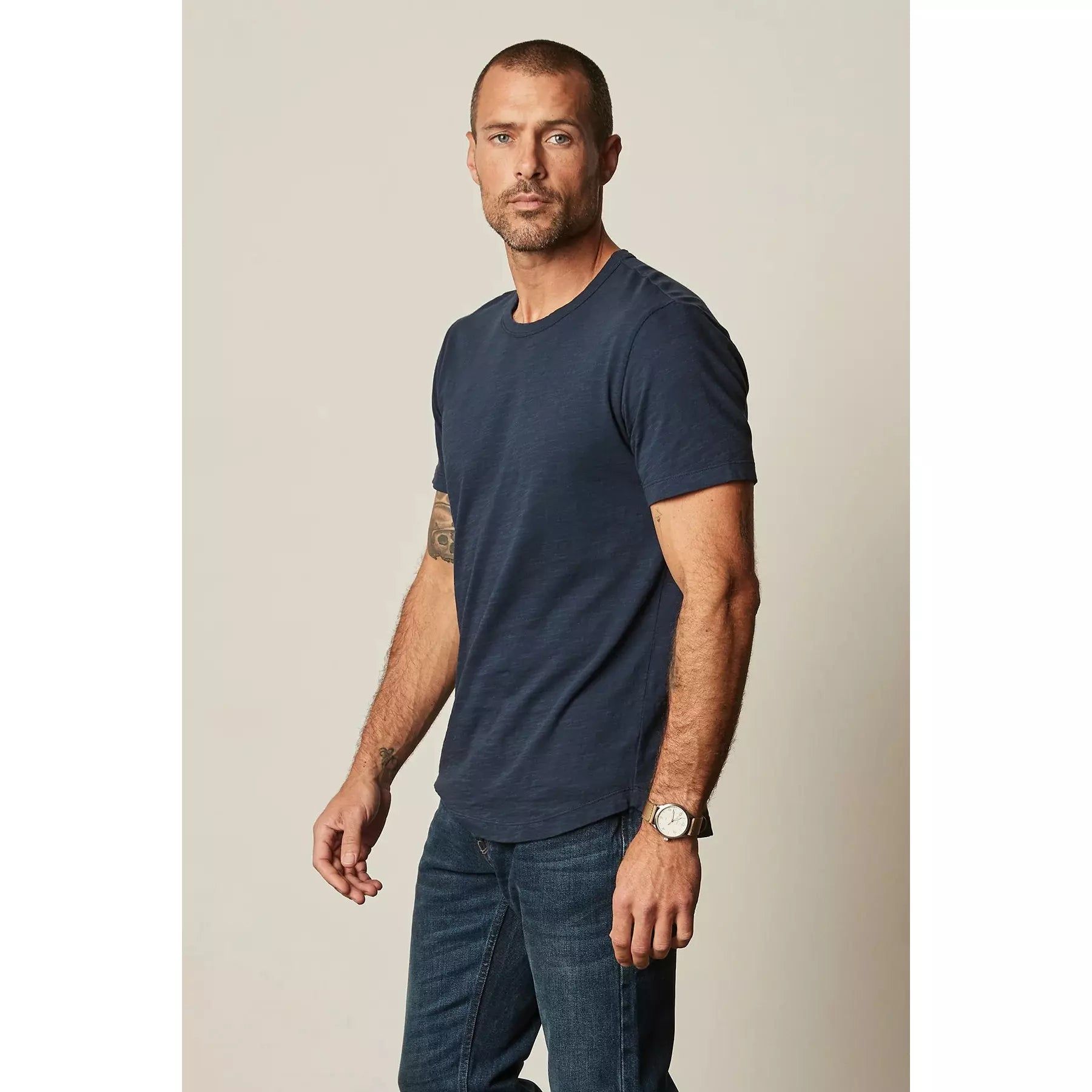 AMARO CREW NECK SLUB TEE sold by Carbon product image thumbnail 2