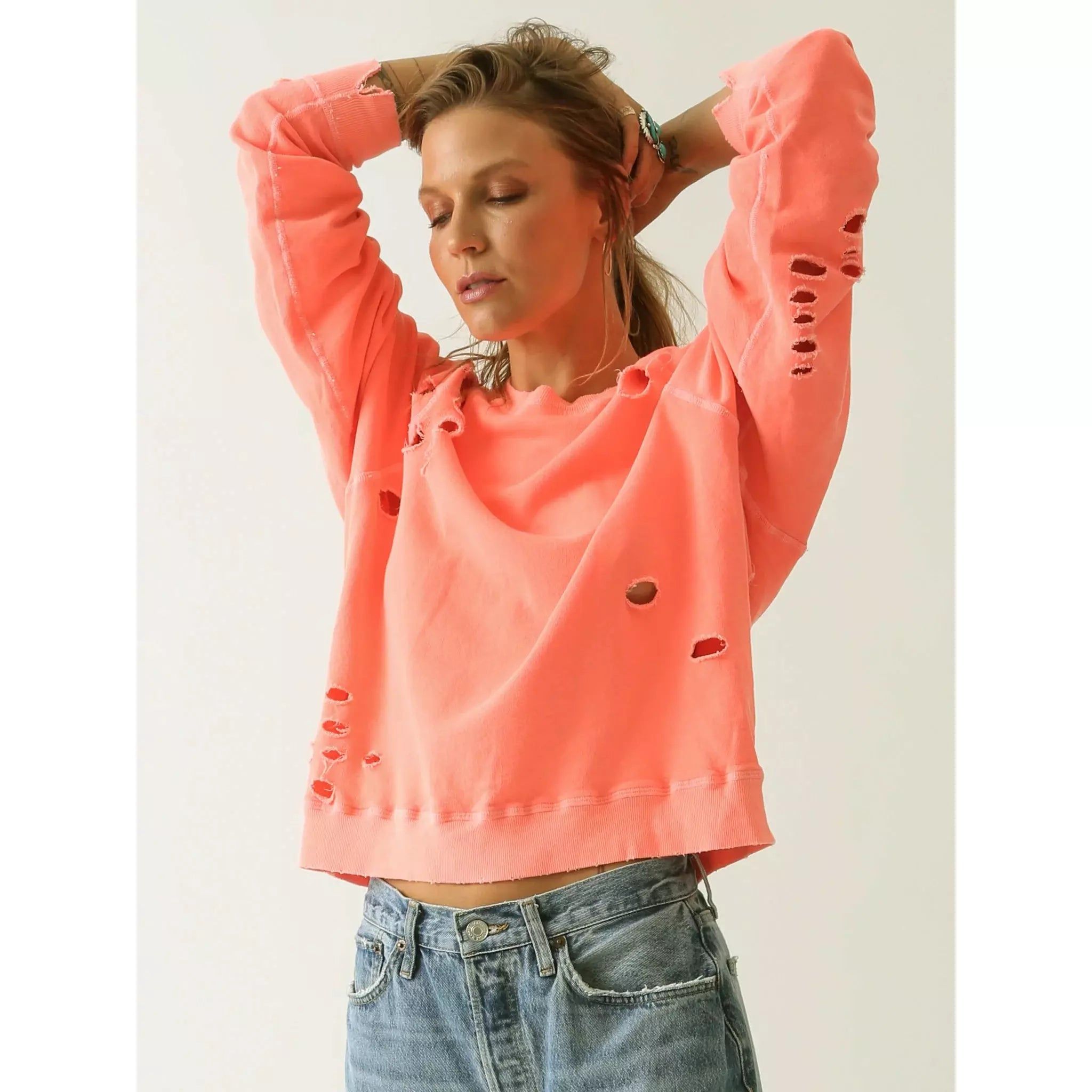 SLOAN DISTRESSED SWEATSHIRT sold by Carbon product image thumbnail 2