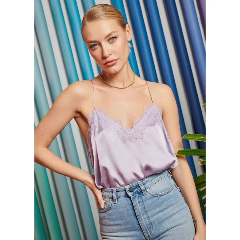 RACER CHARMEUSE CAMI LAVENDER sold by Carbon