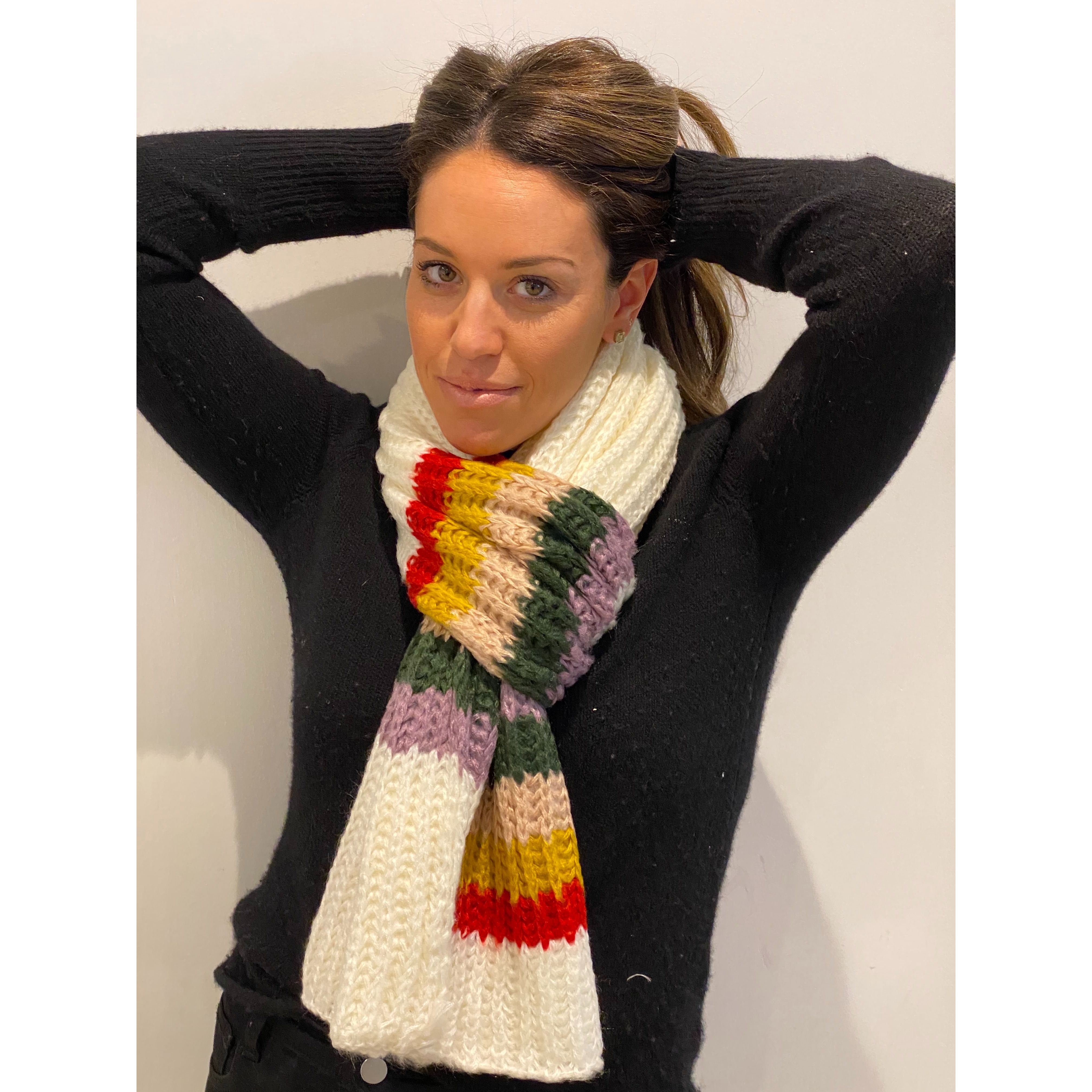 White Knit Scarf sold by Carbon