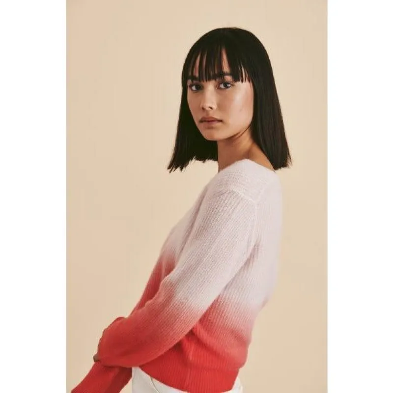 OLIANA  V NECK OMBRE SWEATER sold by Carbon