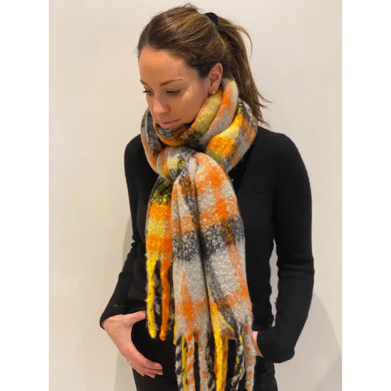 Thick Plaid Scarf sold by Carbon