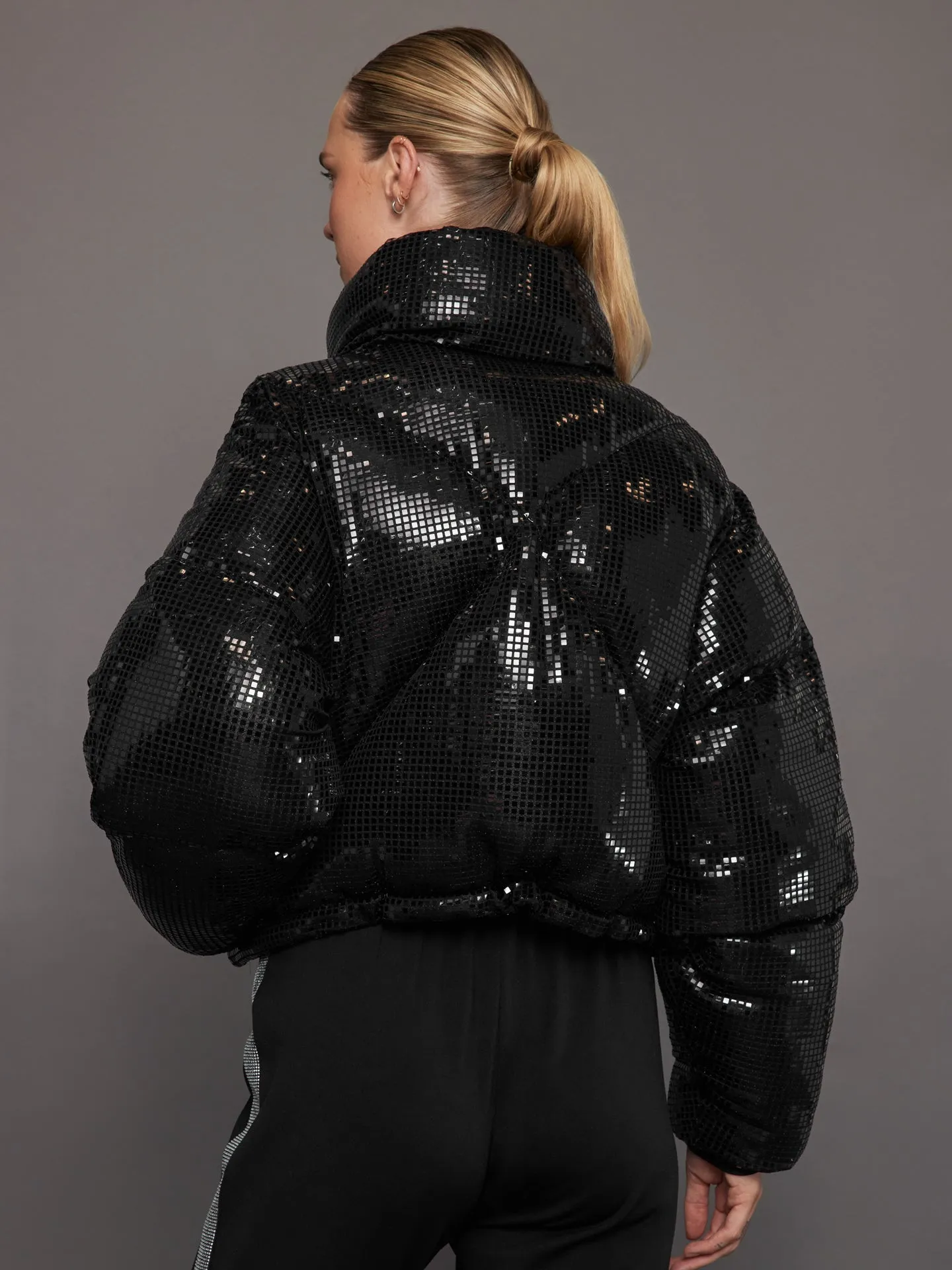Disco Puffer Jacket - Black sold by Carbon38 product image thumbnail 3
