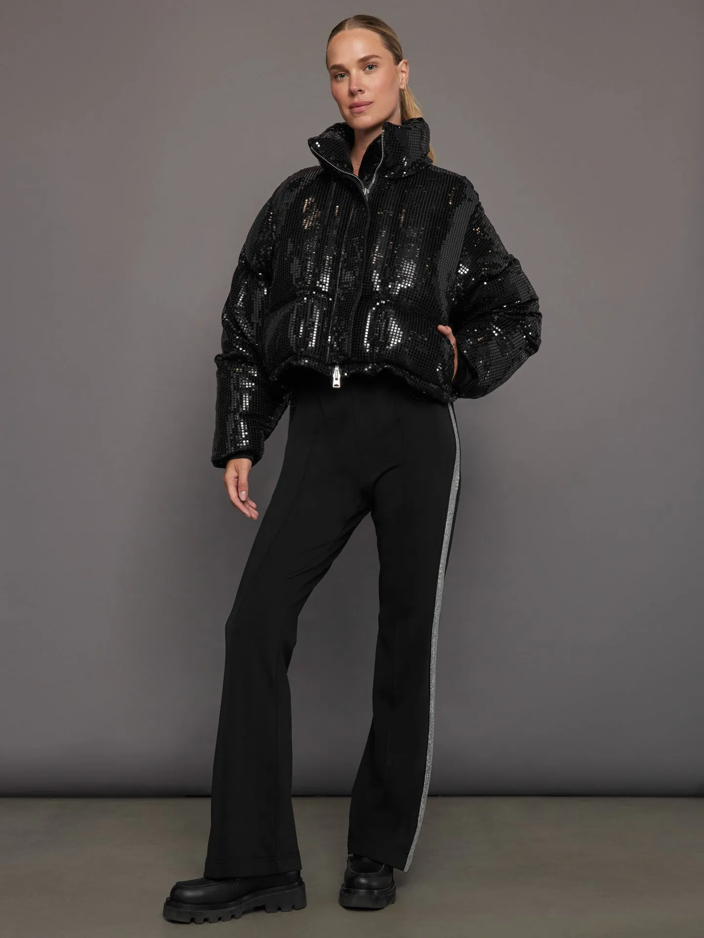 Disco Puffer Jacket - Black sold by Carbon38 product image thumbnail 5