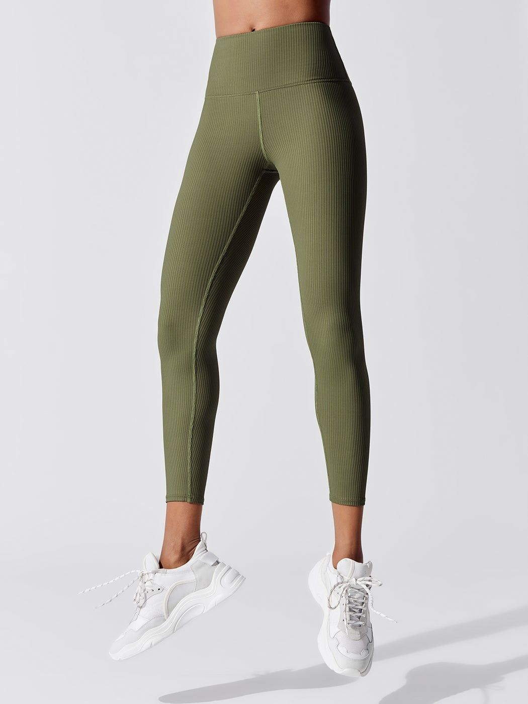 Ribbed 7/8 Legging - Army Green sold by Carbon38 product image thumbnail 2