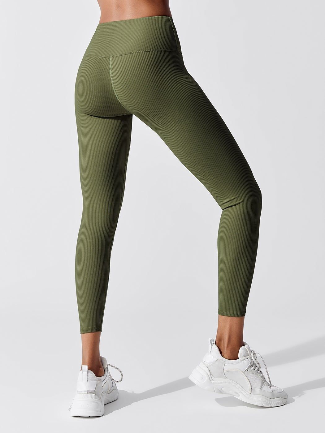Ribbed 7/8 Legging - Army Green sold by Carbon38 product image thumbnail 3