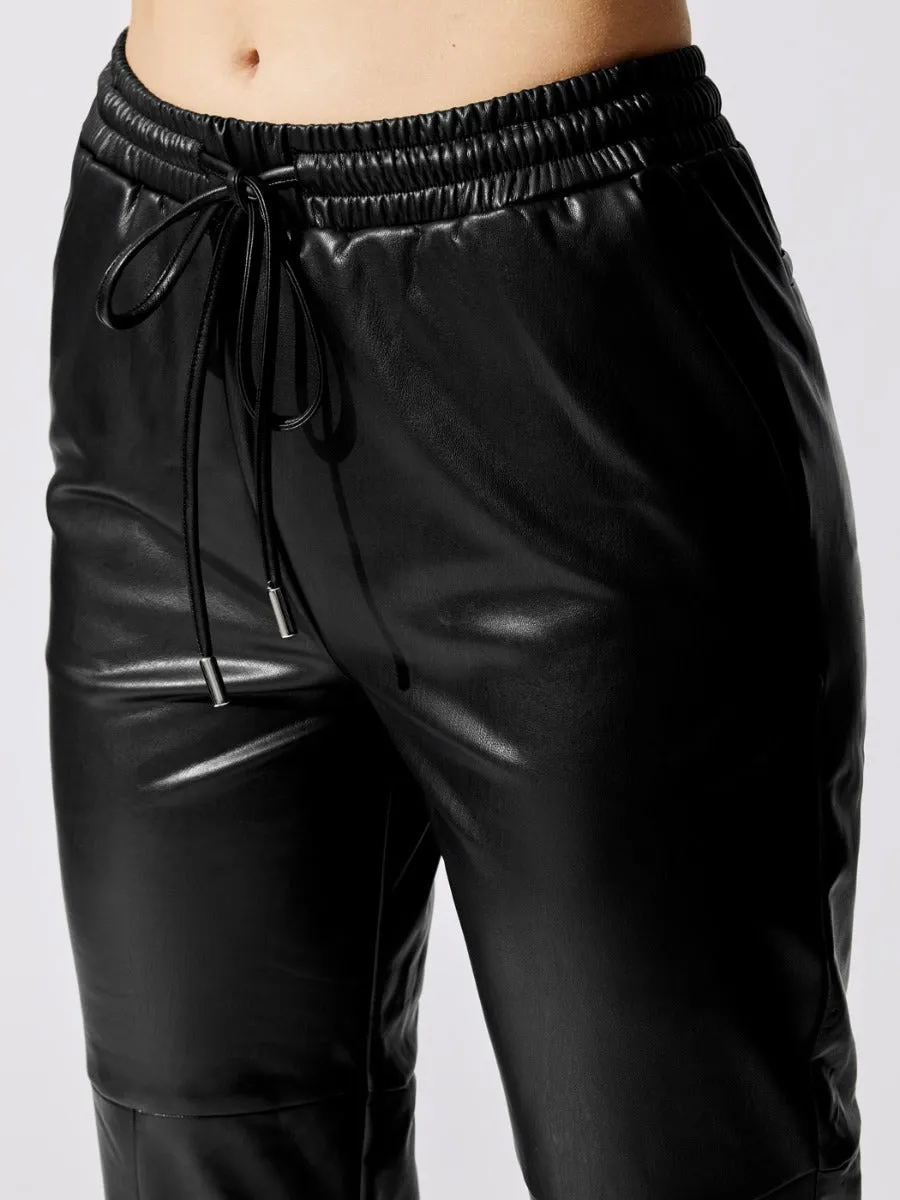 Faux Leather Pull On Pant - Black sold by Carbon38 product image thumbnail 5