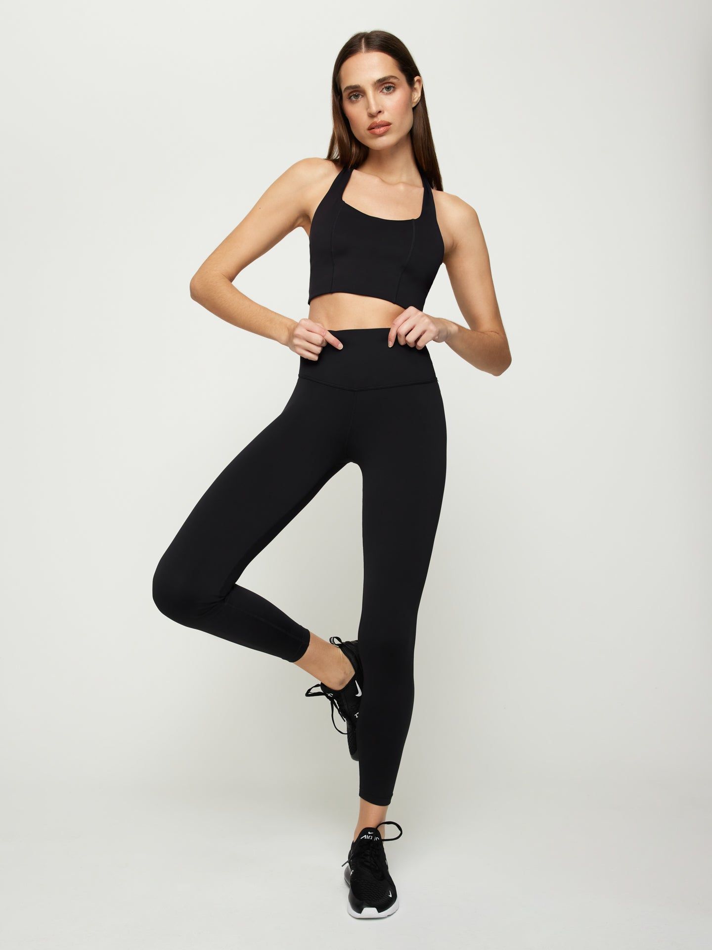 T-BACK BRA + FULL LENGTH LEGGING IN DIAMOND COMPRESSION BUNDLE sold by Carbon38