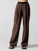 Leo Wide Leg Pants - Brown sold by Carbon38