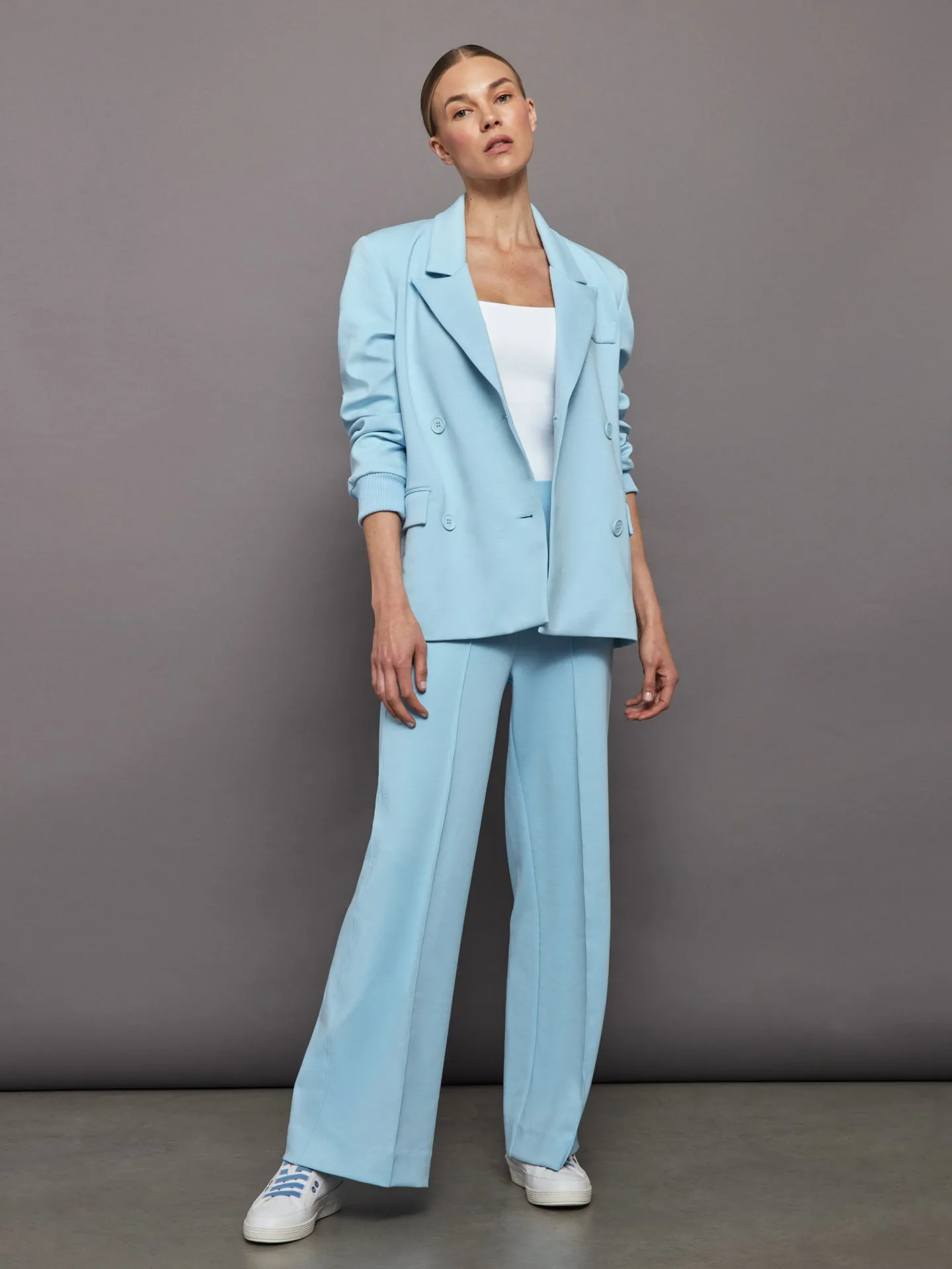 High Waisted Scuba Pant - Quiet Tide sold by Carbon38 product image thumbnail 5