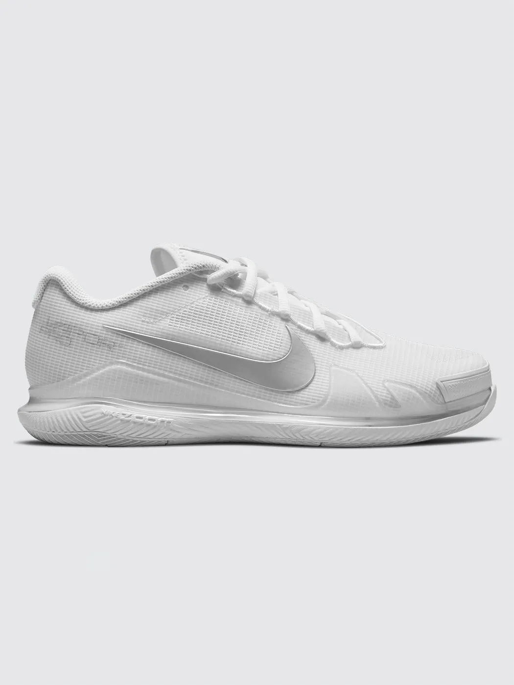 NikeCourt Air Zoom Vapor Pro - White/Metallic Silver sold by Carbon38