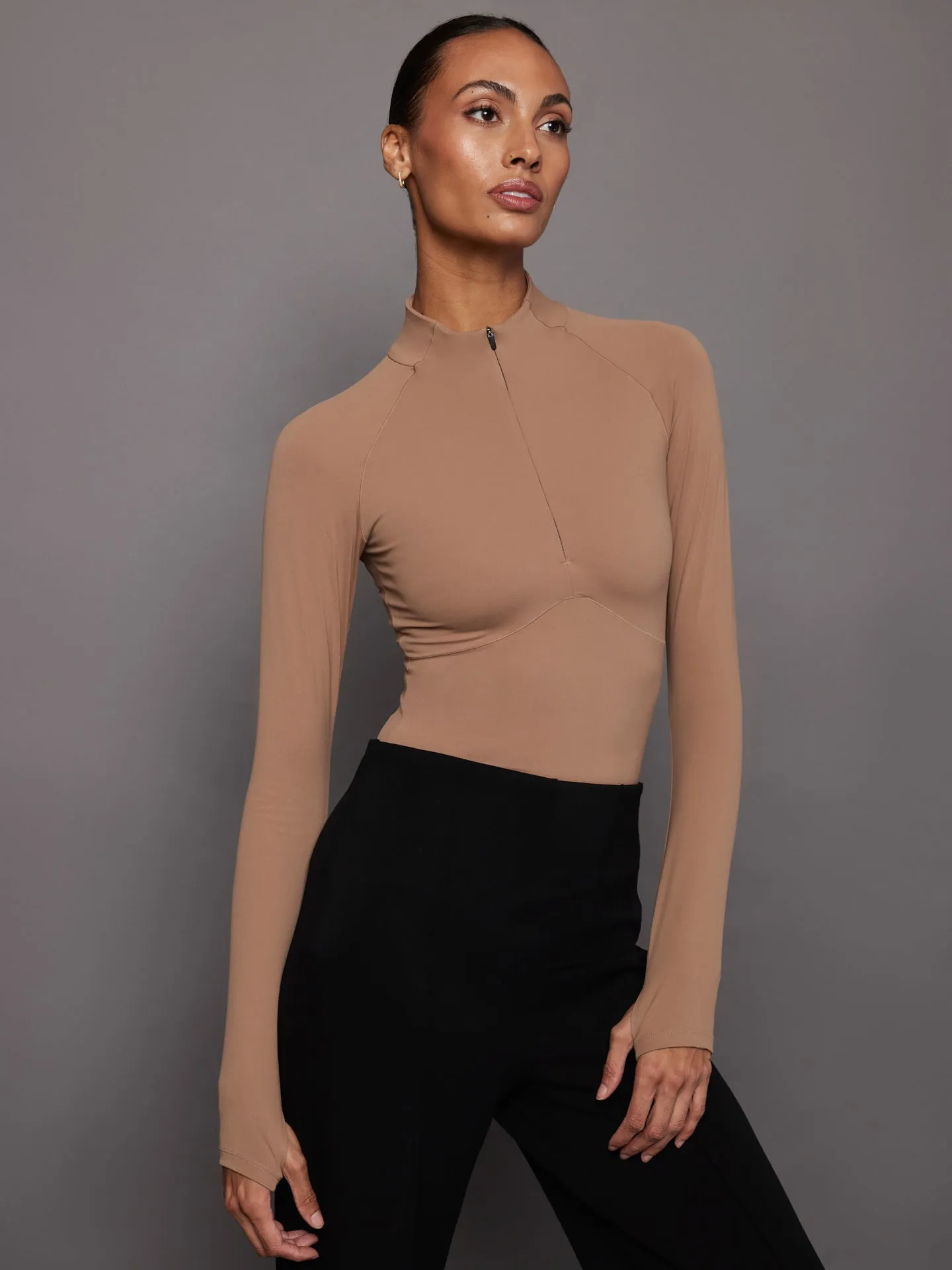 Helena Mid Layer - Portabella sold by Carbon38