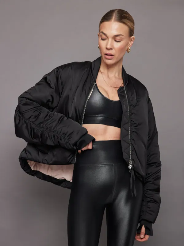 Sofie Bomber - Black sold by Carbon38