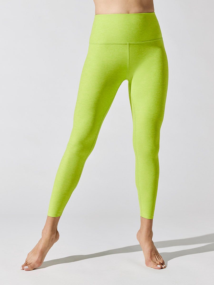 Spacedye Caught in the Midi High Waisted Legging - Matcha Green sold by Carbon38