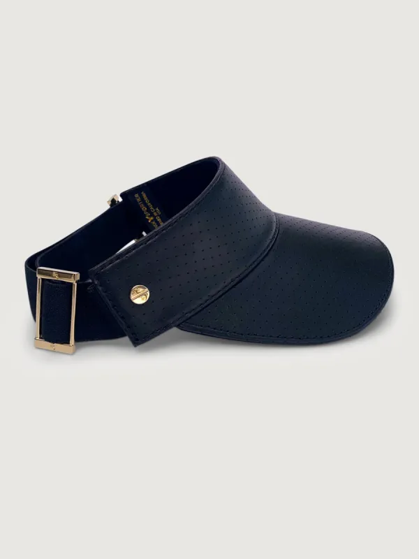 The Visor - Navy sold by Carbon38