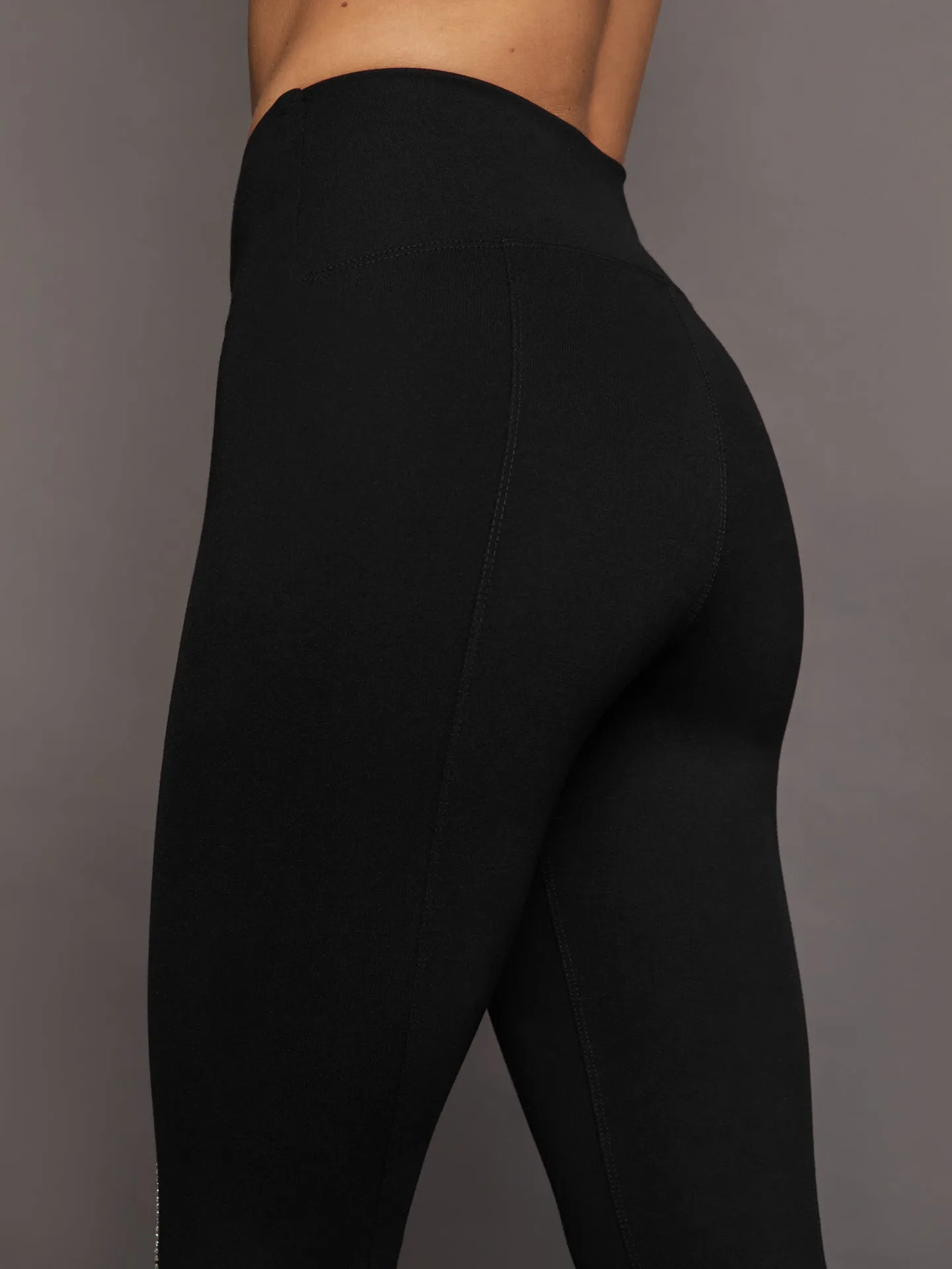 Stirrup Legging with Rhinestone Trim - Black sold by Carbon38 product image thumbnail 4