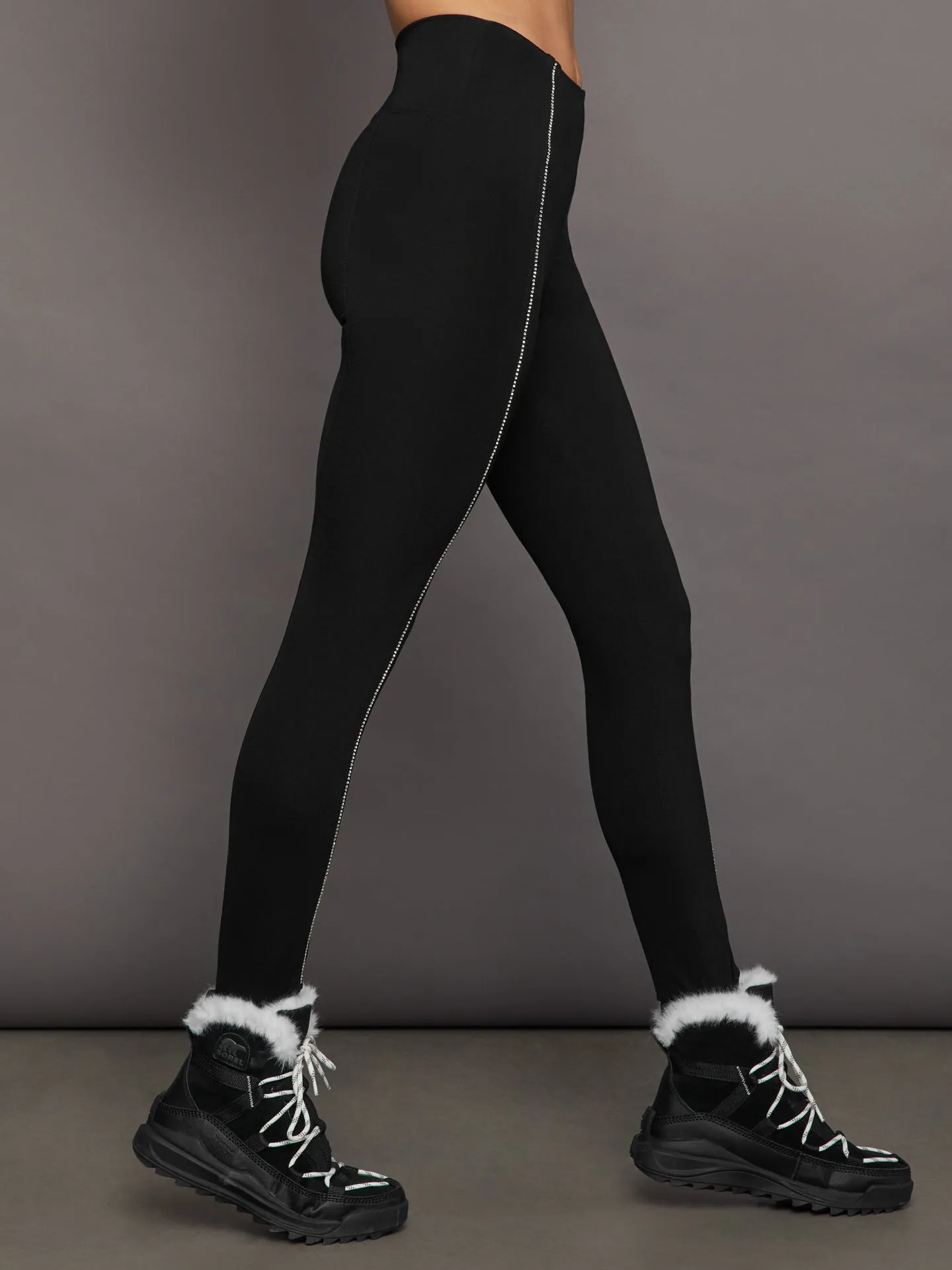 Stirrup Legging with Rhinestone Trim - Black sold by Carbon38 product image thumbnail 2