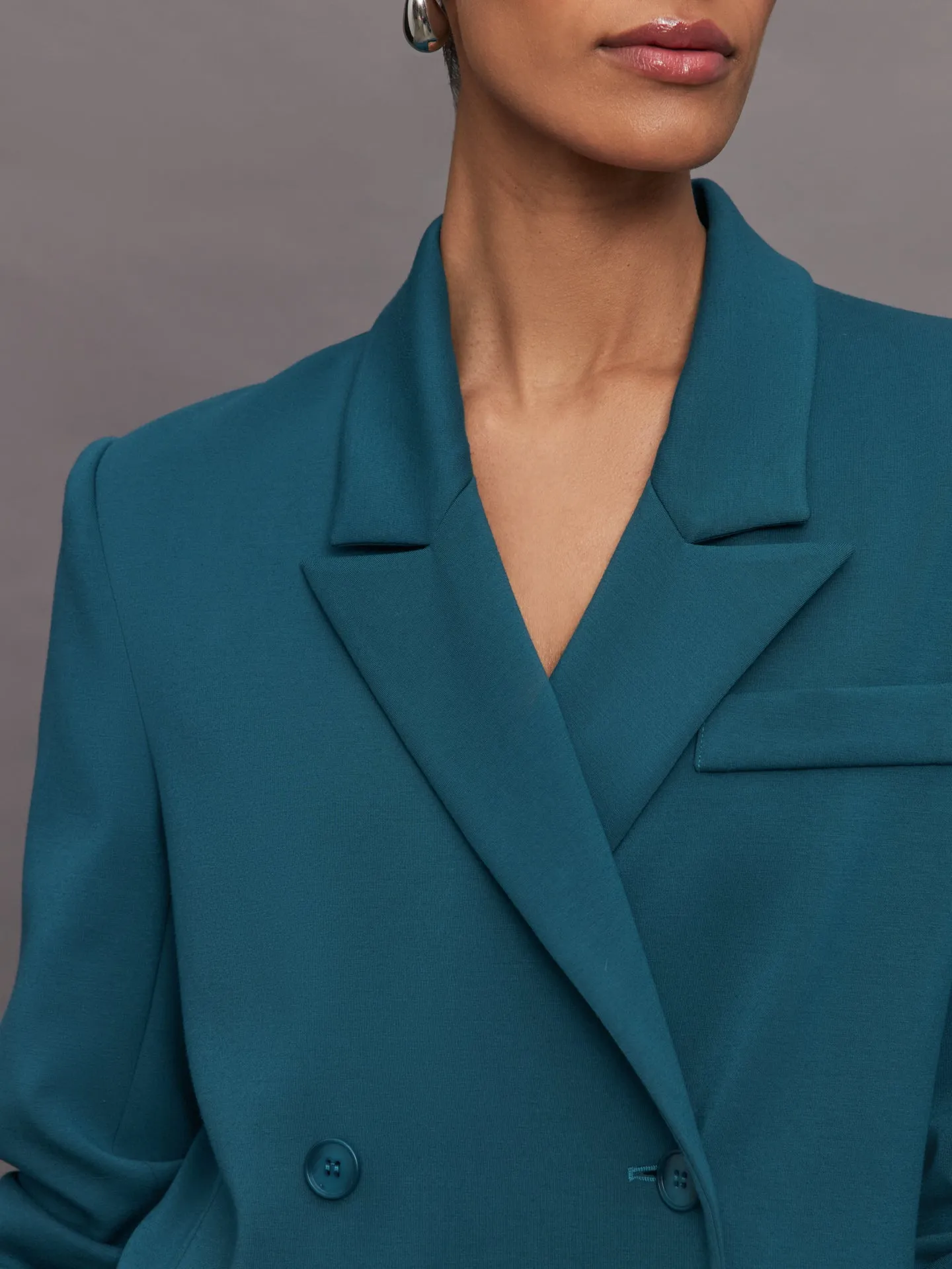 Oversized Blazer with Cuffs - Deep Lagoon sold by Carbon38 product image thumbnail 5