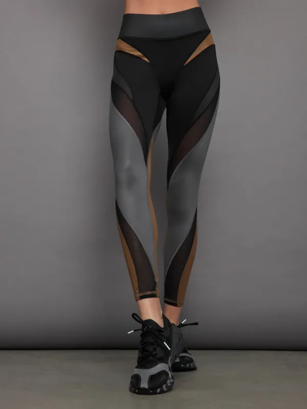 Aerial Gloss Legging - Alloy sold by Carbon38