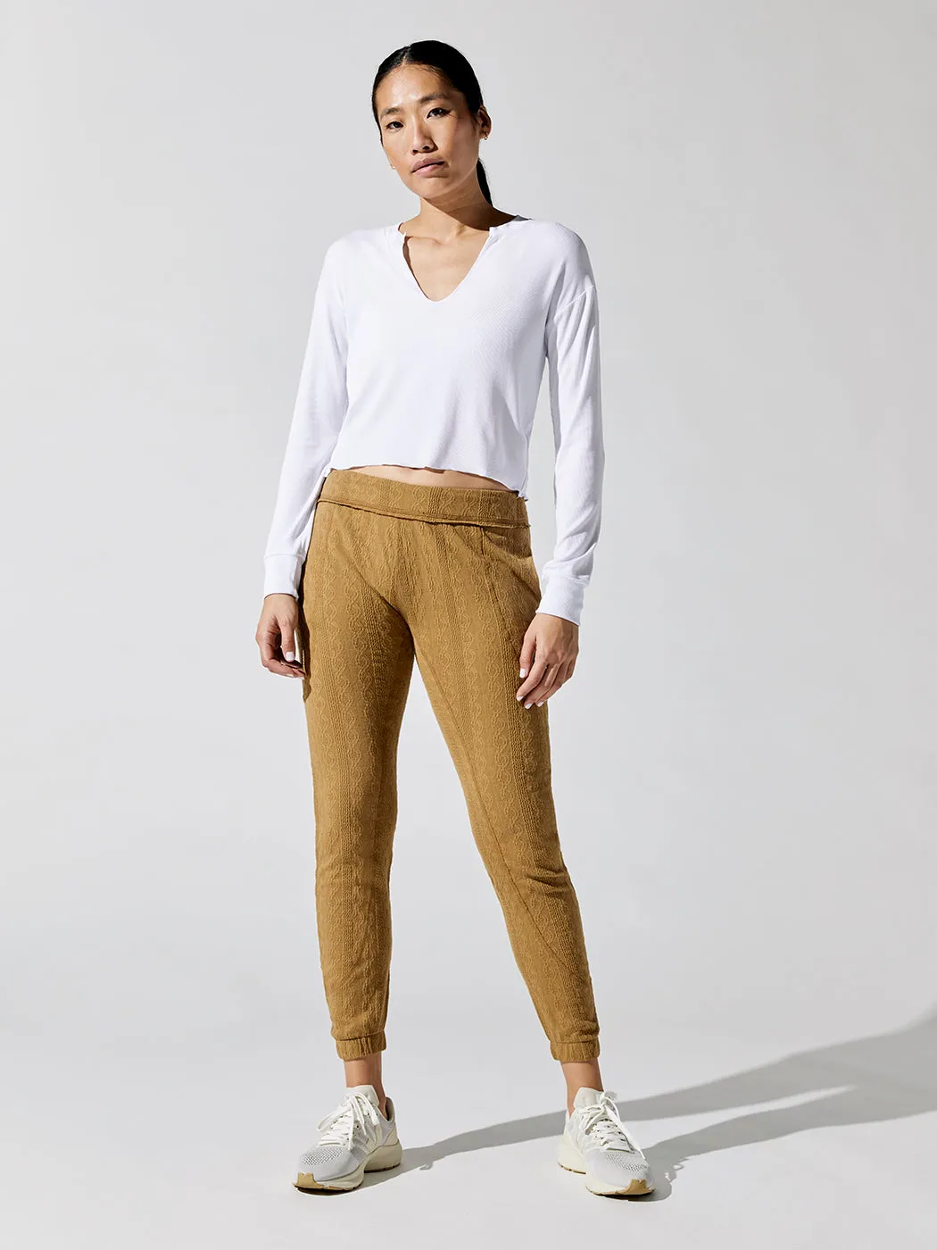 Arlette Notch Long Sleeve - White sold by Carbon38 product image thumbnail 2