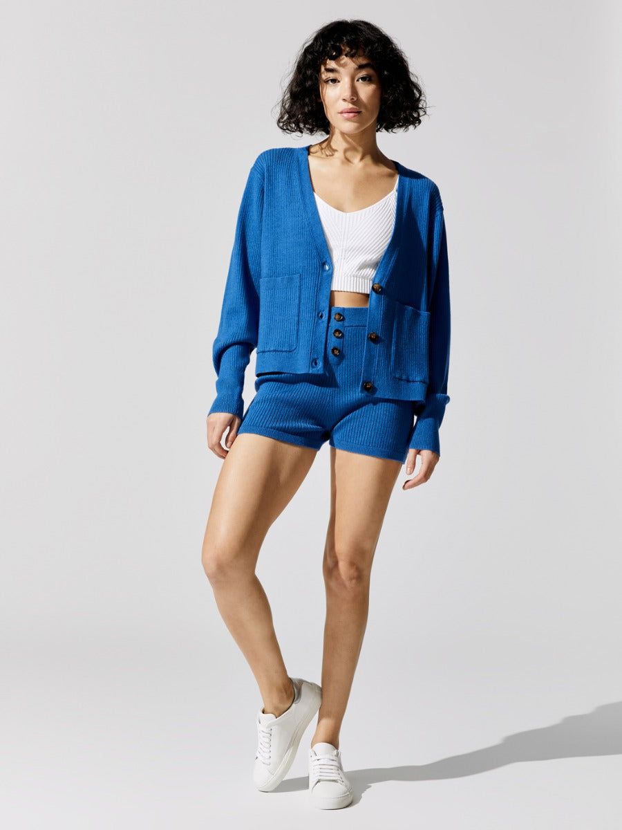 Ribbed Knit Short - Colbalt Blue sold by Carbon38 product image thumbnail 2