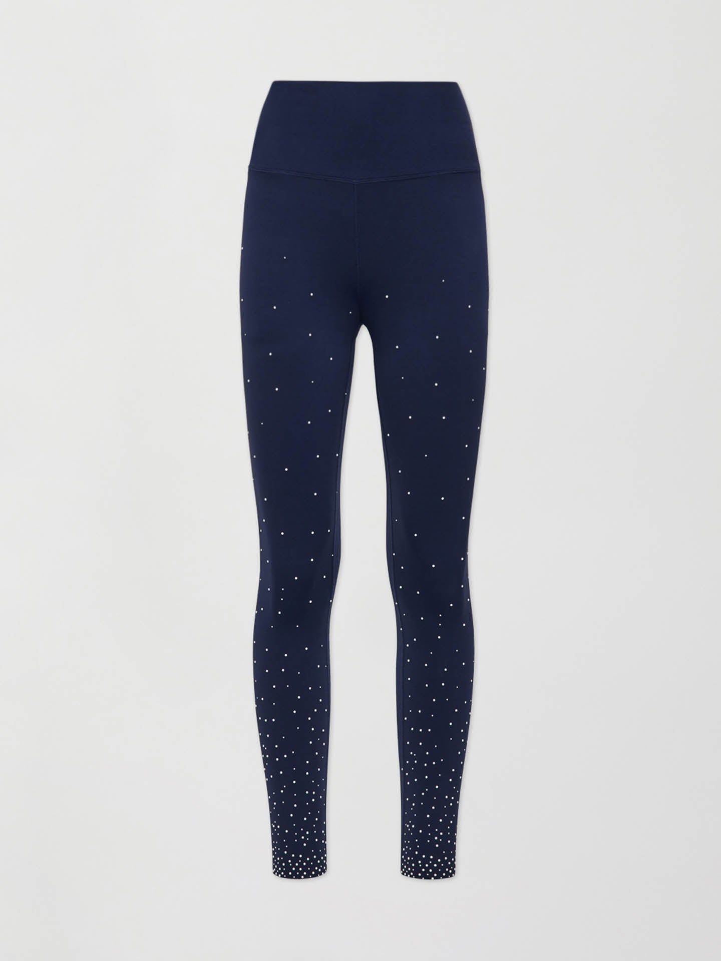 PEARL HIGH RISE FULL LENGTH LEGGING IN DIAMOND COMPRESSION - NAVY BLAZER sold by Carbon38 product image thumbnail 5