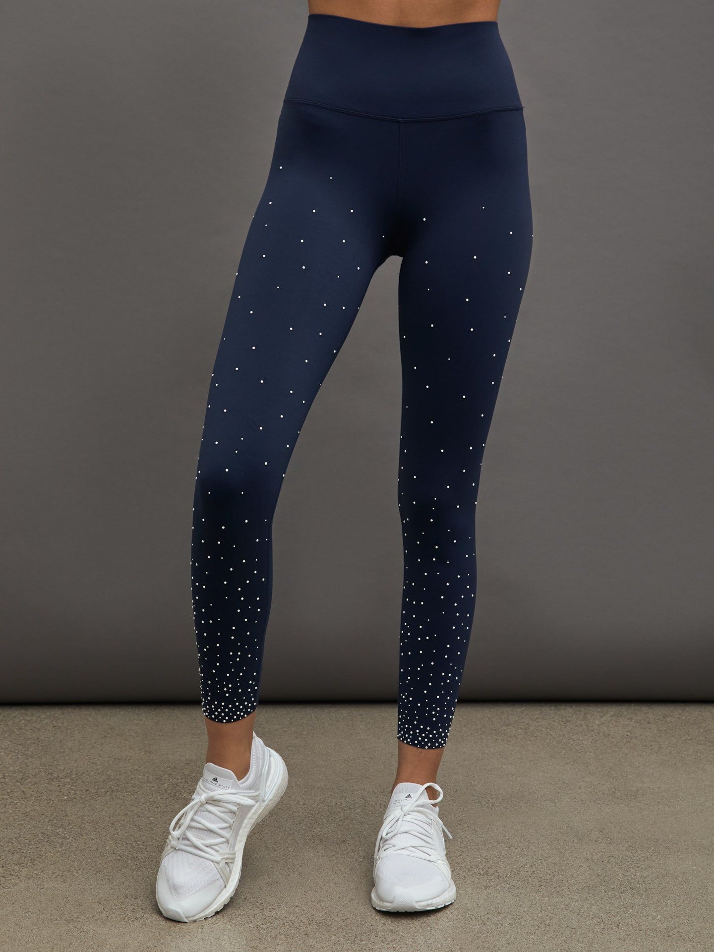 PEARL HIGH RISE FULL LENGTH LEGGING IN DIAMOND COMPRESSION - NAVY BLAZER sold by Carbon38