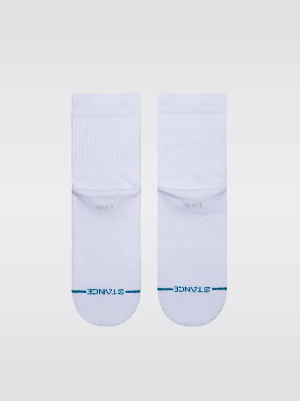 Icon Quartern Socks - White sold by Carbon38