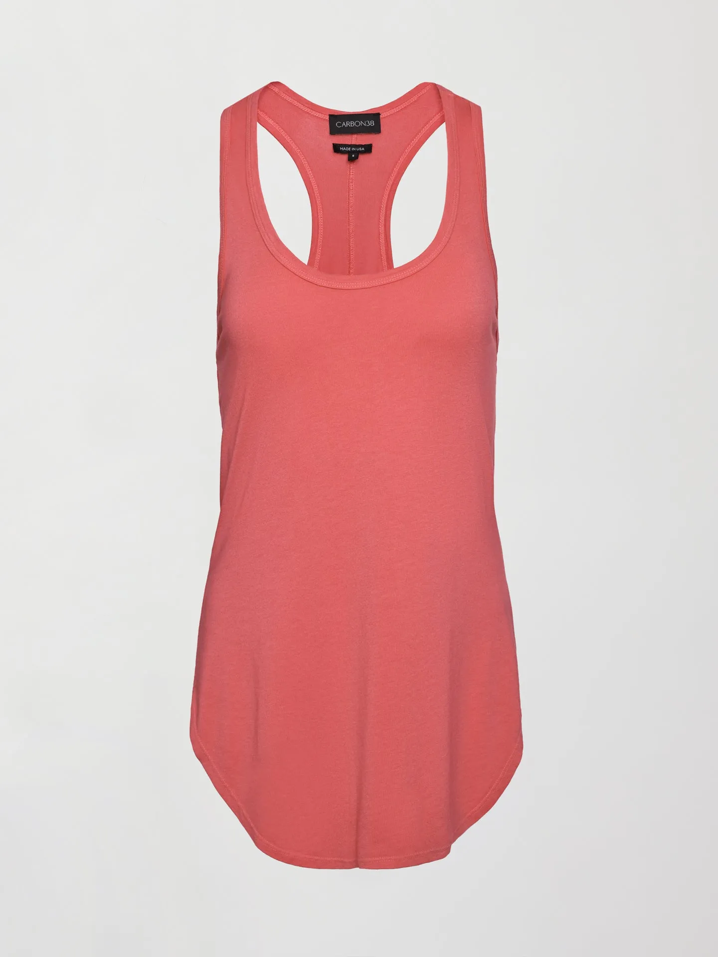 Long RacerBack Tank - Honeysuckle sold by Carbon38 product image thumbnail 5